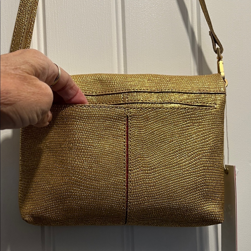 Hammitt Metallic Gold Crossbody Bag - Picture 2 of 8